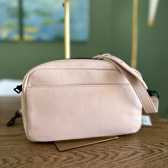 NWT! Furla Iris Logo Patch Crossbody Bag -Pink - Picture 5 of 9